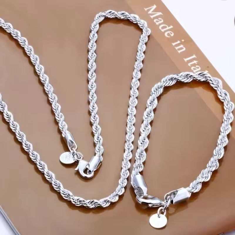 High Quality Fine 925 Sterling Silver Necklace
